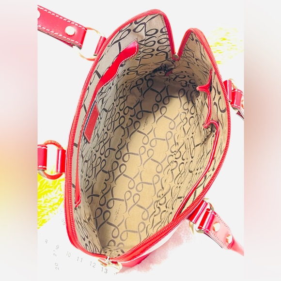 Lancel Authentic Vintage Red Leather Handbag - Picture 11 of 12